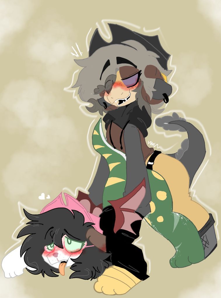 A very hot little ship of my secondary OC and a good friend💗🔥 #ship #hotship #goodfriend 
Art made by: <a href="/VaqueraWidow/">WIDOW</a>