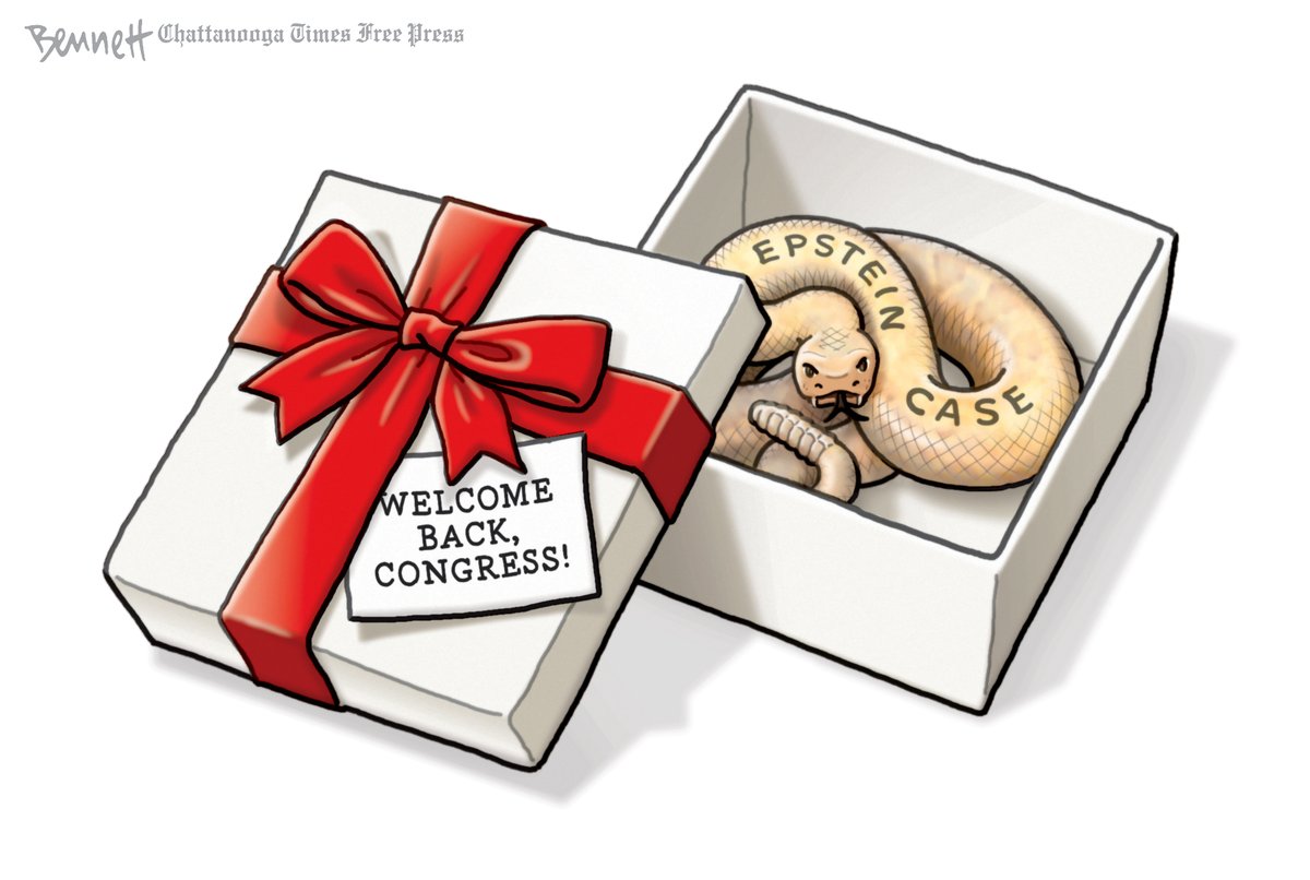 BennettCartoons's tweet photo. 9/5/2025- Welcome Back! #Congress #BackFromVacation #Epstein #EpsteinFiles https://t.co/DeYm5As7hL https://t.co/60Vzv5EvK3