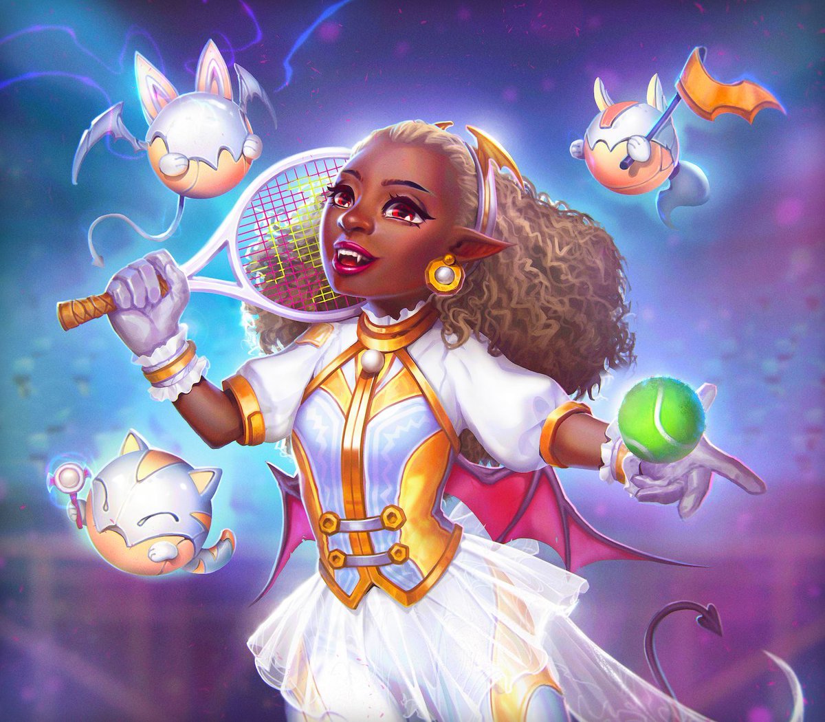 Check out the newest art for our upcoming Fantasy Loot Brawl card game - it's our All Star card, complete with a magical witch tennis player... just in time for the U.S. Open Semifinals!

Stay tuned for more great art coming soon.

#tabletop #tabletopgaming #boardgames #cardgames