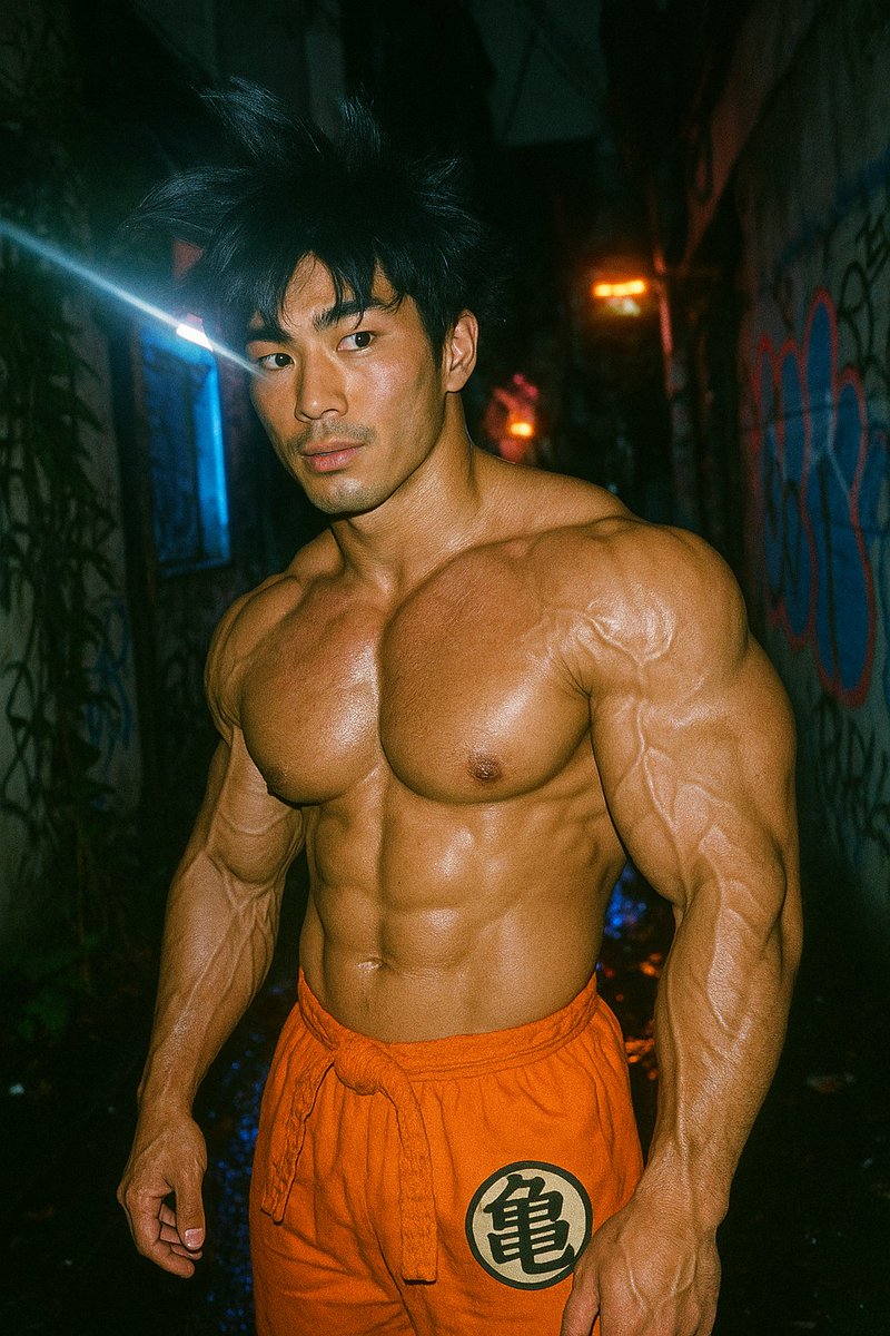 Son Goku in night street
#AIArtwork