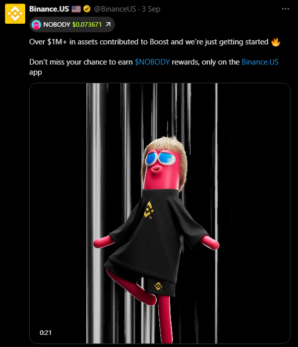 shousasamurai's tweet photo. @CryptoScamHuntO Remember!! You said $nobody was a scam and I sold it because of you. But now I feel like a fool after seeing $nobody become the most viral token on Binance US and the best-performing token on the Solana network.  This guy is spreading FUD just to gain trust in his community. https://t.co/6grya094SB