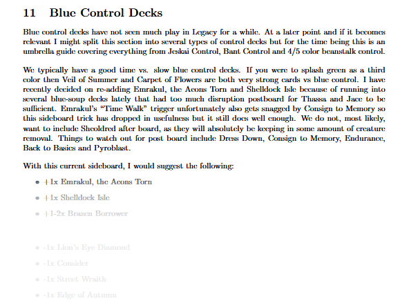 As a little teaser for my (trophy) video tomorrow I wanted to mention that I have just finished my Primer on #MTGLegacy Doomsday over on my Patreon (patreon.com/NevilshuteMTG).

Come check it out. You will also find an updated sideboard guide.