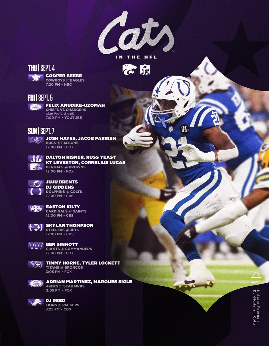 Cats in the <a href="/NFL/">NFL</a> - Week 1