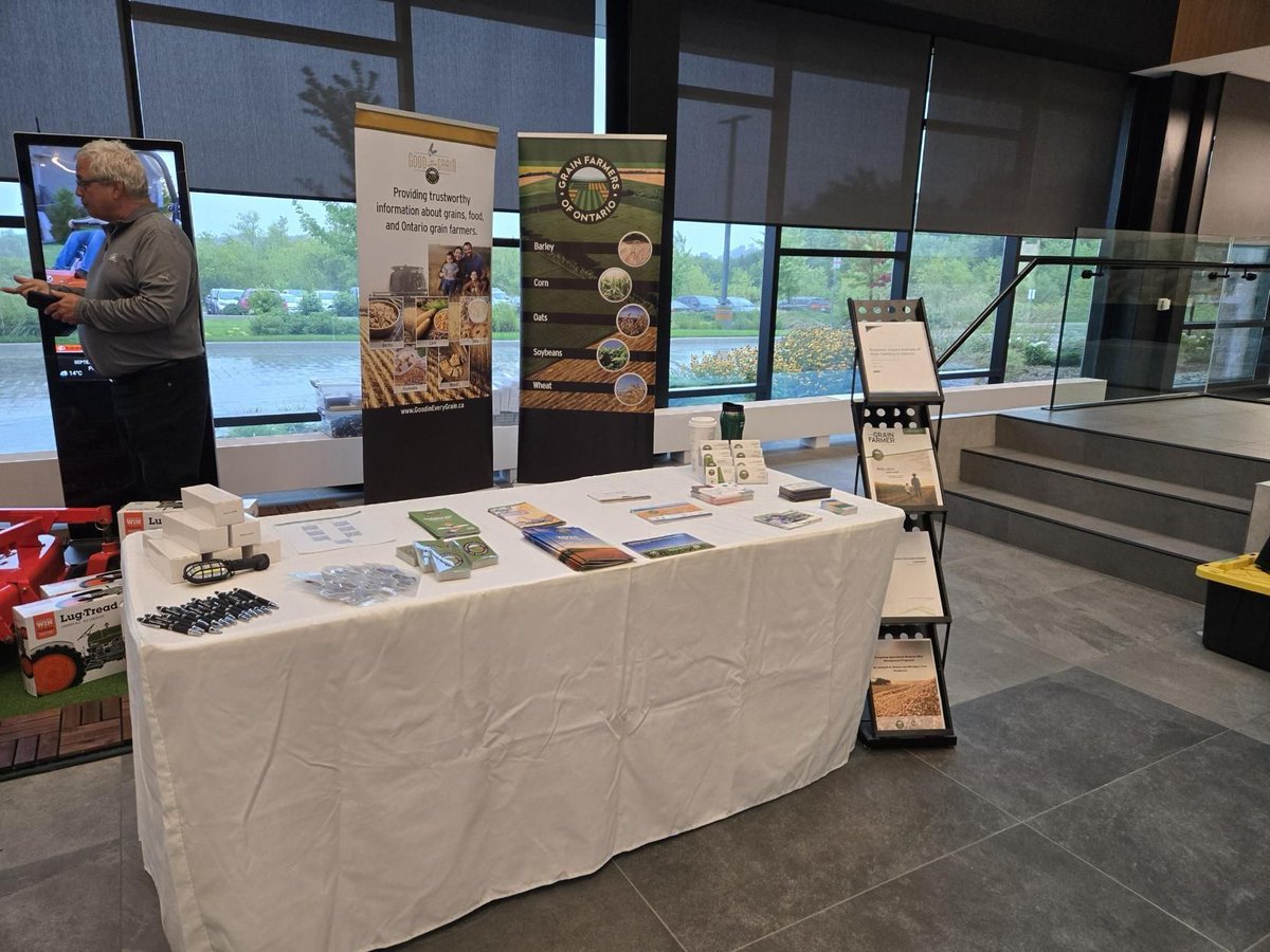 Grain Farmers of Ontario attended the Durham Agricultural Advisory Committee event at the Kubota Headquarters in Pickering today. Thanks to everyone who stopped by and said hi to the team!