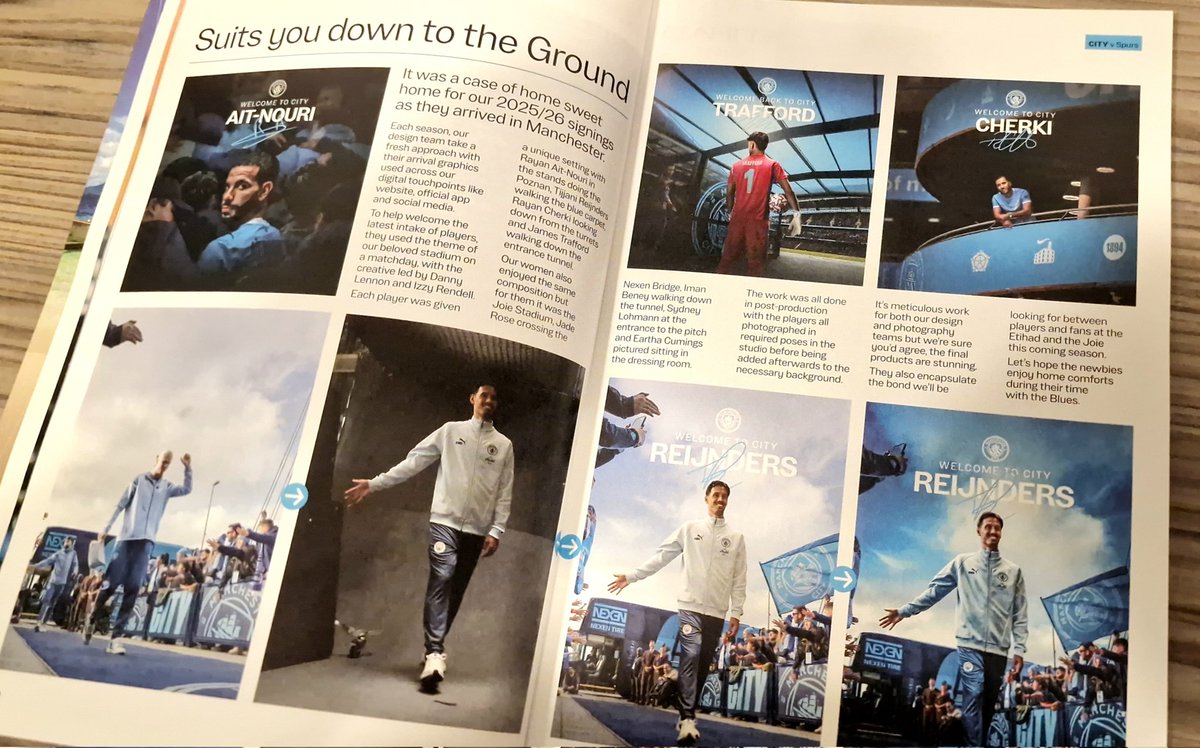 danny_motion's tweet image. Had people question the use of ai on our latest transfer announcement. 

It's just old fashion planning, sourcing a photo and getting the player to pose in whatever scene we placed them in using Photoshop. See below for write up in recent Spurs programme.