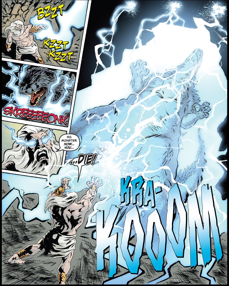Did you know Godzilla faced the Greek Pantheon in @idwpublishing Godzilla: Rage Across Time #2? 

Written by Chris Mowry &amp; Kahlil Schweitzer, art by <a href="/TaddGalusha/">Taddman</a>, and colors by Jay Fotos.

#Godzilla #IDWPublishing