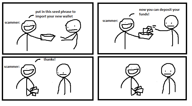 A true story from my dad, when he wanted to get into crypto, but didn't tell me until later. 😅

Stay safe friends.