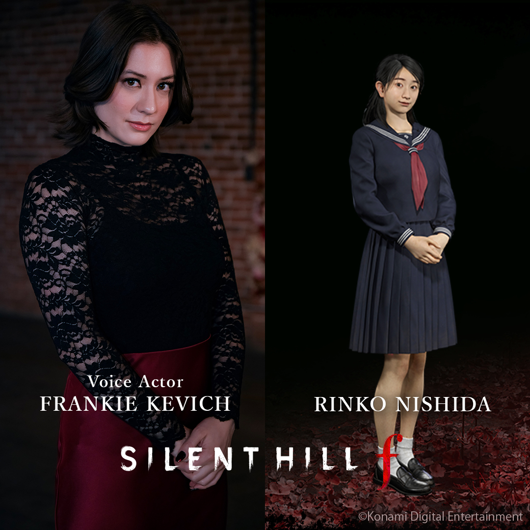 Meet the English voice actors behind the characters of Silent Hill f! 🌫️⛩️

🌸Suzie Yeung as Hinako Shimizu
🌸Nicholas Yeung as Shu Iwai
🌸Frankie Kevich as Rinko Nishida

(1/2)