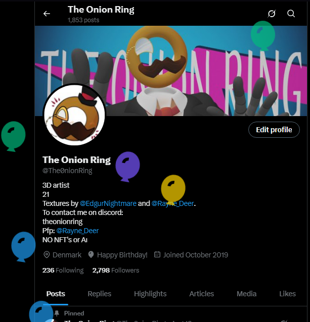 THE BALLOONS
Happy 21 years to me :D

I will set up a birthday sale for you all later today. Which will last for a week!