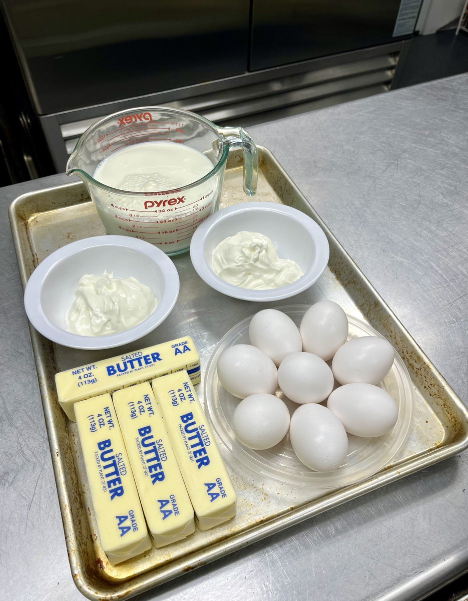 Always gotta let your baking ingredients come up to room temp. I wish it were a myth but “they” be correct.