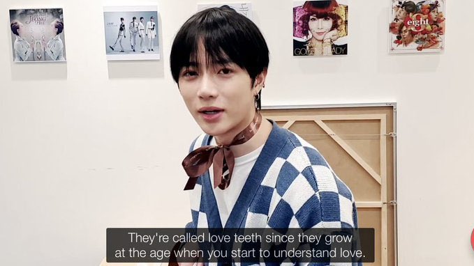 beomgyu calling the wisdom teeth “love teeth” because it grows at the age when we start to understand what love is. he is the most lovable person in the world! ☹️♡