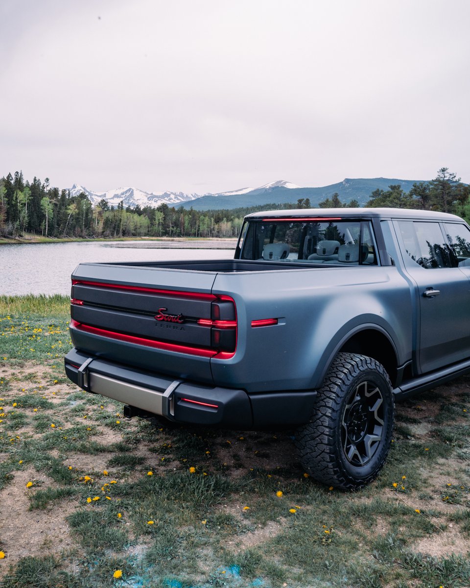 Scout_Motors's tweet photo. When the day’s done, the best seat in the house is the tailgate.
The Scout® Terra™ pickup. For all your tailgatin’ needs. The view is up to you.
Learn more at https://t.co/TwPjq9JIIX
#ScoutMotors #ScoutsAlwaysComeBack https://t.co/CmBHMALITk