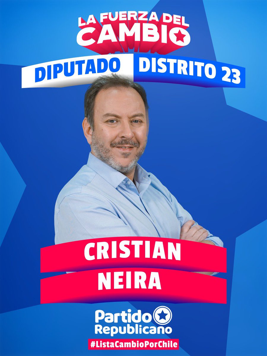 PRChile's tweet image. Diputados:

📍Distrito 22 Felipe Martínez @Felipe_Mtz7 y Deborah Negrete @DeborahNeg99194 

📍Distrito 23Stephan Schubert @SchubertRubio quien va a la reelección y Cristián Neira @cristian_neiram 

#LaFuerzaDelCambio