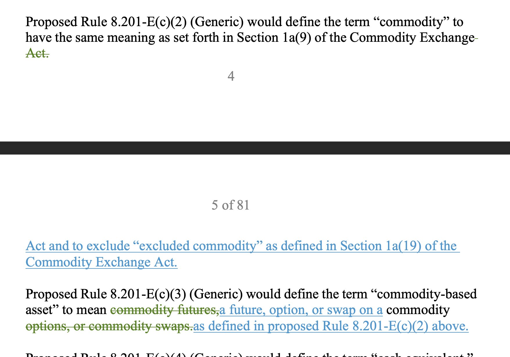 Generic Listing Standard Amendments