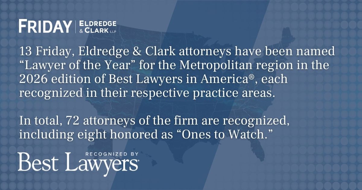 Friday, Eldredge & Clark, LLP tweet media