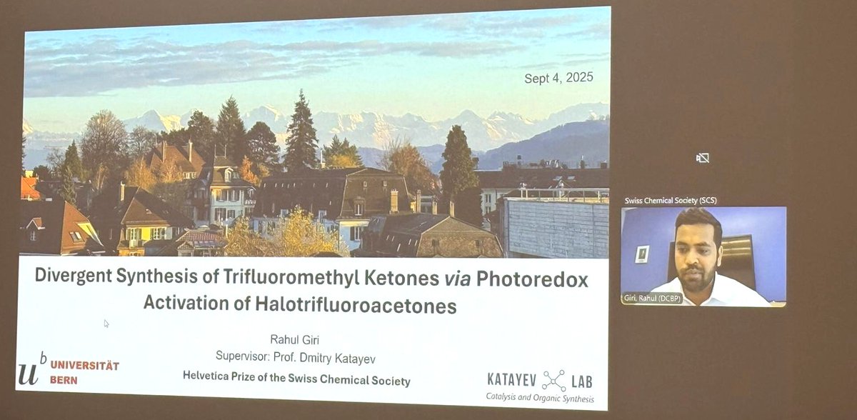 Proud and deeply honored to share that I have received the 1st Prize for the Helvetica Prize of the Swiss Chemical Society. Grateful for the recognition and encouragement. Thank you!! <a href="/KatayevL/">KatayevLab</a> <a href="/DCBPunibern/">DCBPunibern</a> <a href="/SwissChemistry/">Swiss Chemical Society</a> <a href="/HelvChimActa/">HelvChimActa</a> <a href="/snsf_ch/">Swiss National Science Foundation</a>