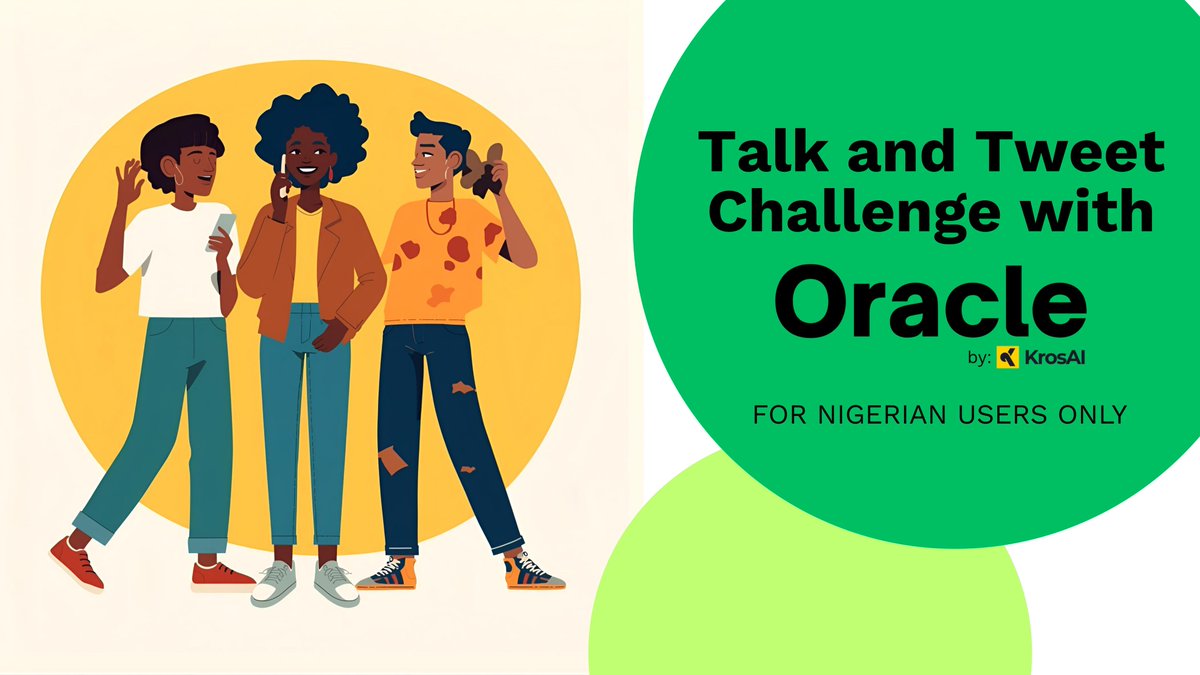 Dear Nigerian users, have you seen the latest challenge from #KrosAI? Try Oracle, your personal AI assistant you can talk with on the phone, and tweet to earn a reward. 

Task is live on Mavu in <a href="/minipay/">MiniPay</a>! Shoutout to <a href="/KrosAIHQ/">KrosAI (Formerly MoosbuHQ)</a> and <a href="/calloracle/">Oracle by KrosAI</a> for this partnership. #TalkWithOracle