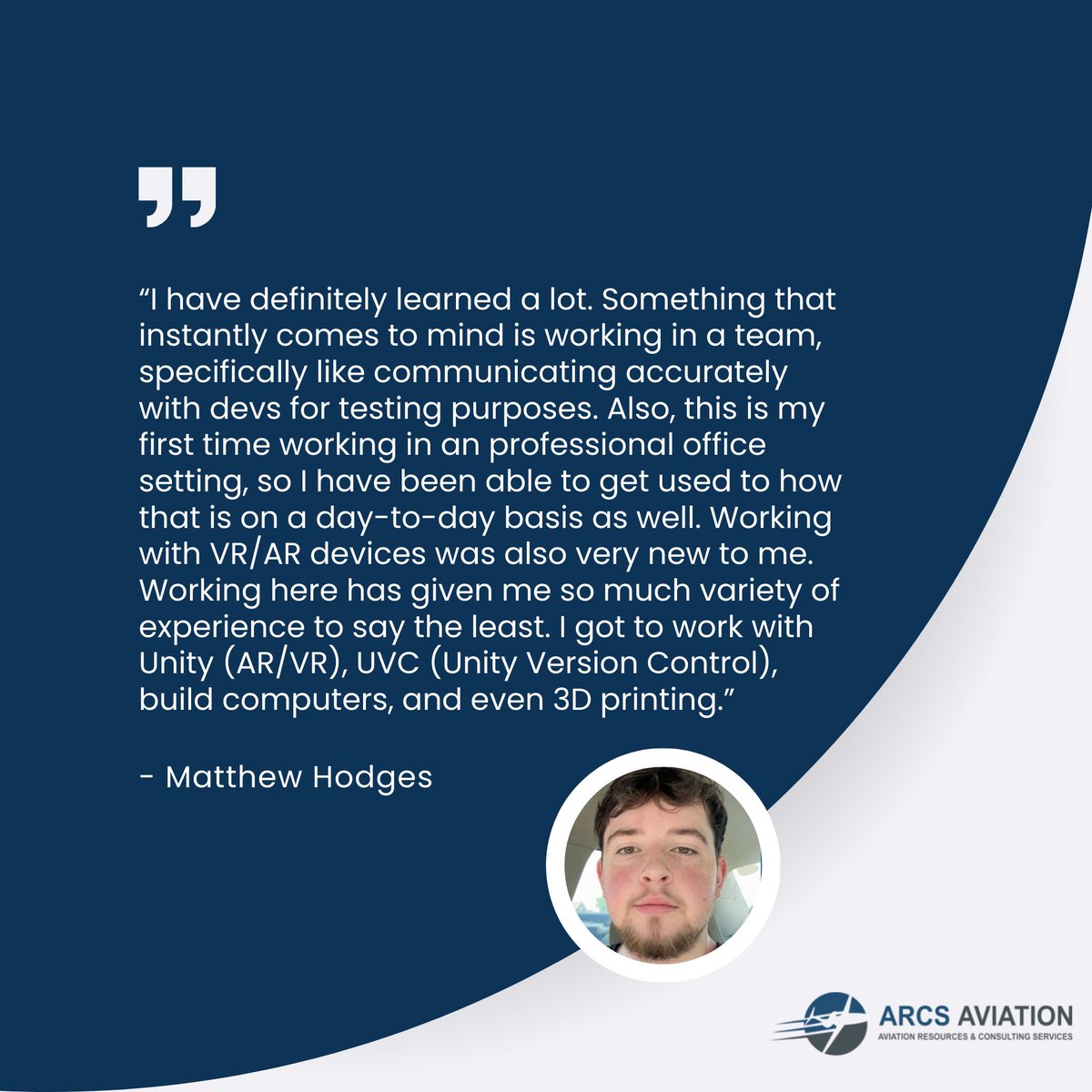 As summer comes to a close, we want to spotlight one of our interns and the skills he’s been building. ⭐

Meet Matthew Hodges – Our QA Intern who is currently pursuing a Bachelor of Science in Information Technology at <a href="/tennesseetech/">Tennessee Tech</a>. Check out what he has to say below!
