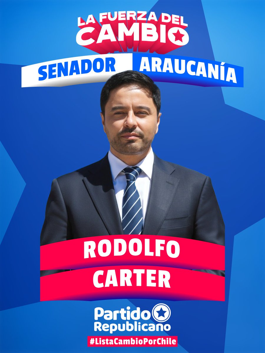 PRChile's tweet image. (HILO) 🧵
En La Región de La Araucanía tenemos grandes candidatos al Senado y a la Cámara de Diputados, impulsados por #LaFuerzaDelCambio para combatir al terrorismo, devolver la paz y la tranquilidad a  las familias de la región que hoy viven con miedo. 

📍 Senado:
Nuestra…