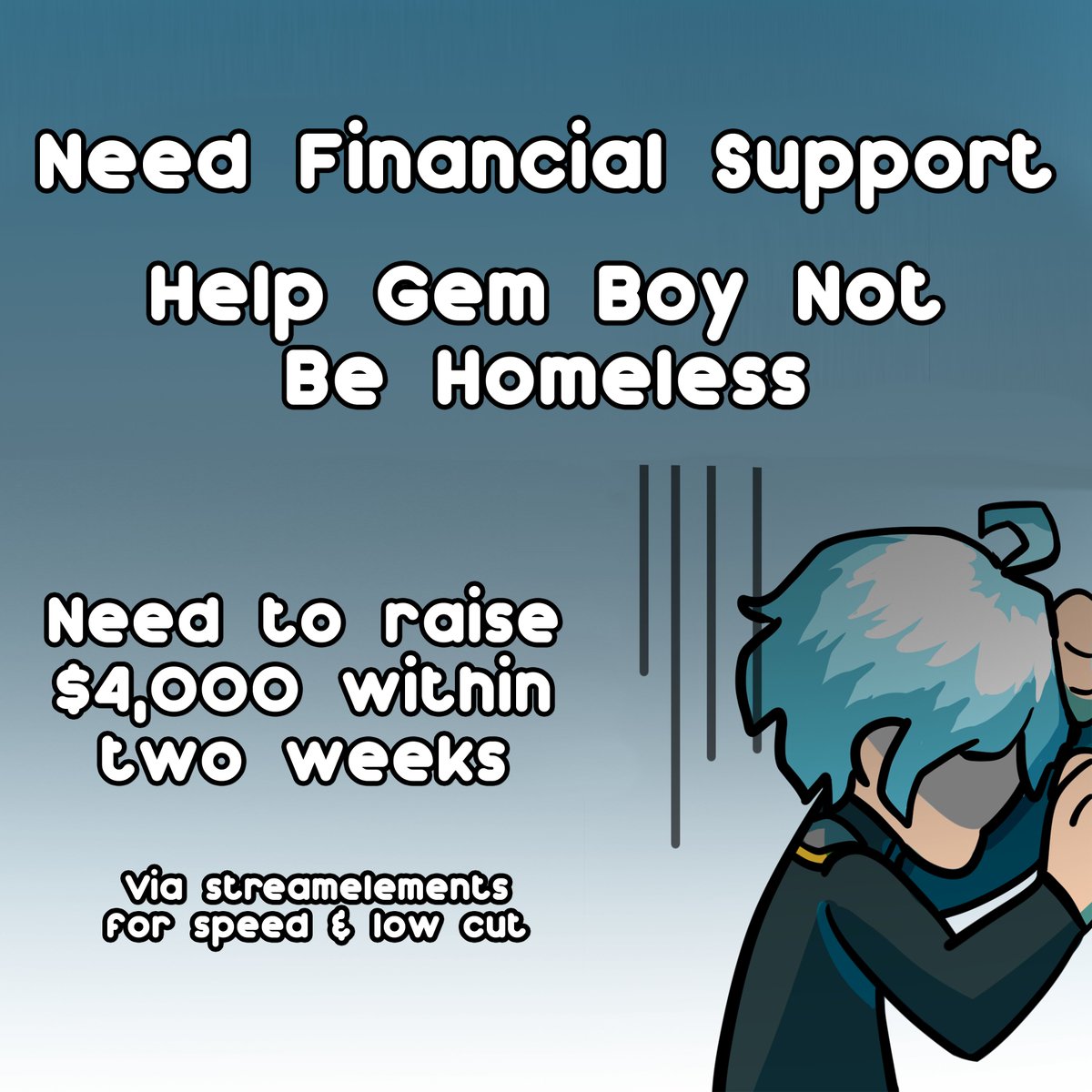 As stated on stream, currently me and my family are in a not so fun situation and need to resolve a debt ASAP otherwise it could lead to us losing our home. 

I really, really dislike asking for money. Any support is greatly appreciated. Please do not donate beyond what you