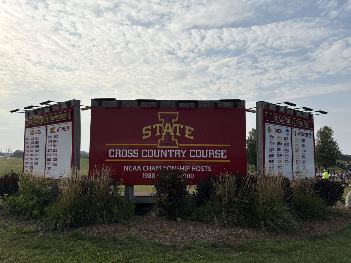Perfect evening to run in Ames! Not very often you get the chance to run on the home course of the #1 ranked NCAA team in the nation. Results link: onlineraceresults.com/event/view_eve…