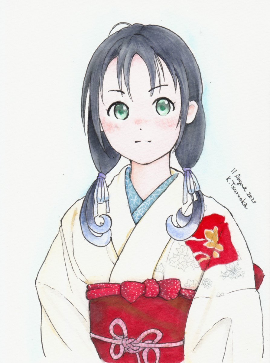 「#これを見た人は着物美人を貼って下さい 今年だけでもまだまだある。」|Kaz Tsuruokaのイラスト