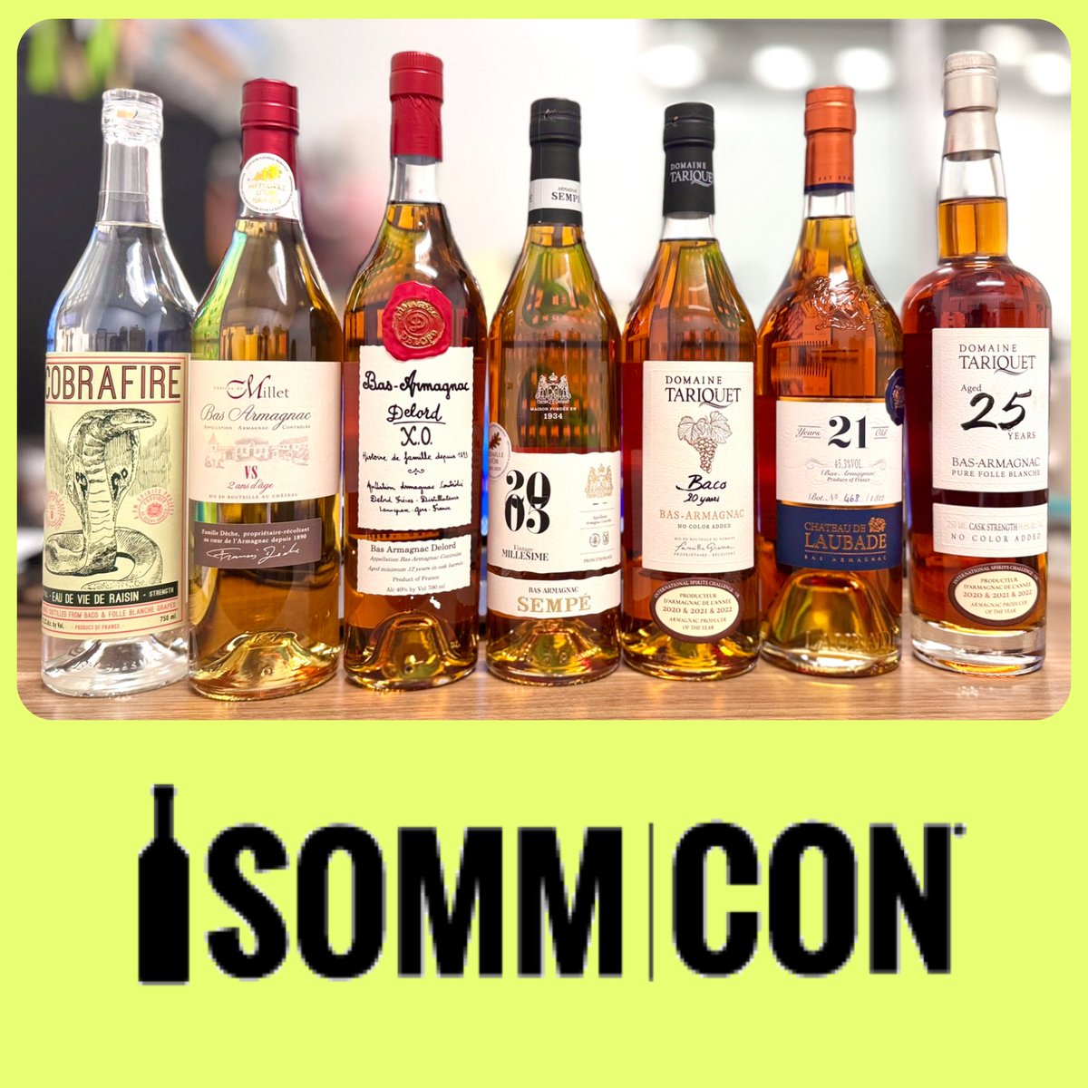 Are you ready for Armagnac Spiritual Journey ‘Exporing the Diversity of Armagnac’ with me on Monday 9/8 from 2:15pm at SommCon San Diego! Look at this amazing selection😍💮🏆
Registration: sommconusa.com/conference/ 

#armagnac #armagnaceducator #bniaacademy #wsetdiploma