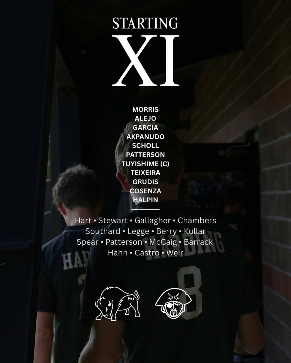 Starting IX- BISON STRONG! 🦬🔥
<a href="/GACAthletics/">#TheGAC</a>  <a href="/NCAADII/">NCAA Division II</a> 
<a href="/HardingU/">Harding University</a> <a href="/Harding_MSoc/">Harding Men's Soccer</a> ⚽️