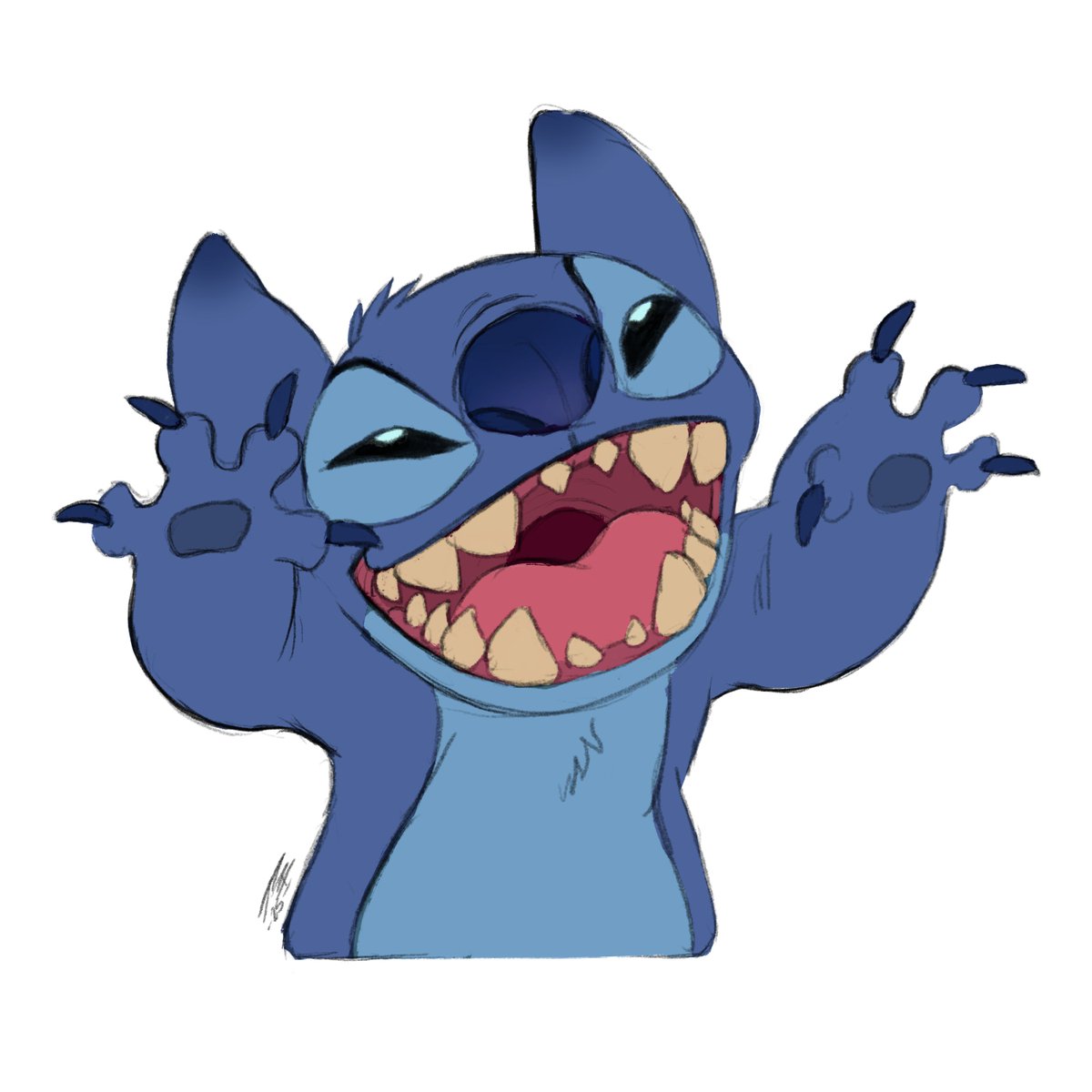 Crocoloops's tweet image. Stitch and Reuben :3