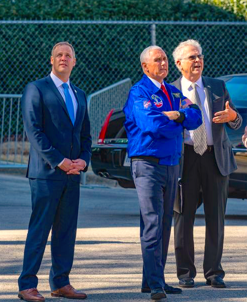 Homer Hickam (@realhomerhickam) on Twitter photo <a href="/KenKirtland17/">Ken Kirtland IV</a> VP Mike Pence announced Artemis on Mar 26, 2019 in Huntsville during a National Space Council meeting with a directive to land Americans on the moon in five years "by any means necessary." I had talked to Mike about it beforehand & knew it was coming. Jim B. clearly did not. That <a href="/KenKirtland17/">Ken Kirtland IV</a> VP Mike Pence announced Artemis on Mar 26, 2019 in Huntsville during a National Space Council meeting with a directive to land Americans on the moon in five years "by any means necessary." I had talked to Mike about it beforehand & knew it was coming. Jim B. clearly did not. That