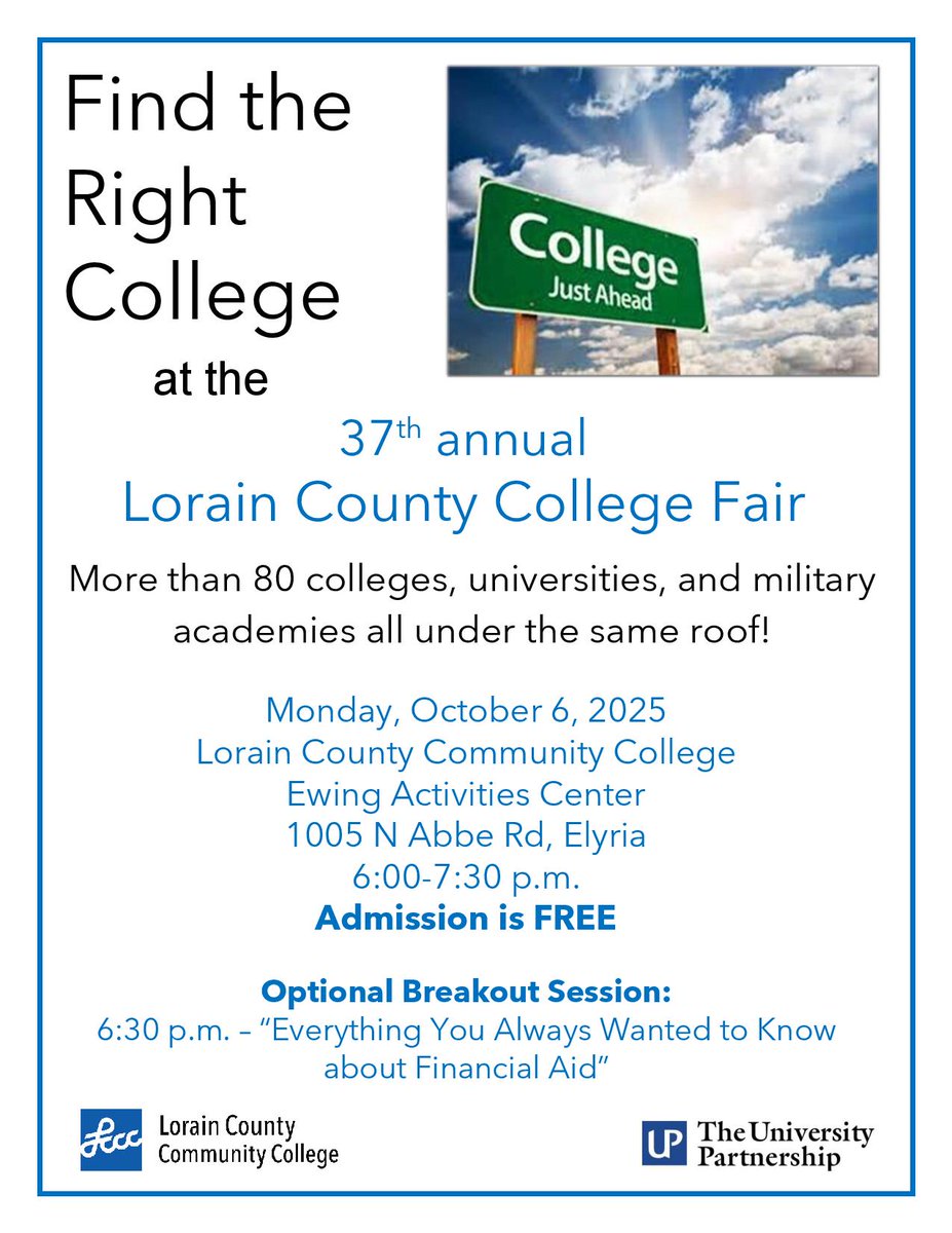 College Fair! Check out the flyer below for more details.