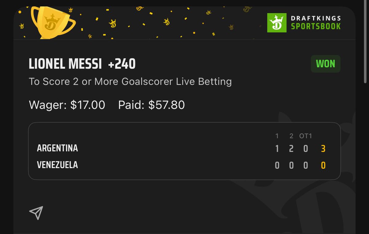 WINIBLE MEMBERS JUST CASHED OUT TODAY ON MESSI GOALS 💰✅😏

⬇️Join my winible⬇️

Winible- winible.com/thebrandonalva…

+100 odds ✅💰
+240 odds ✅💰