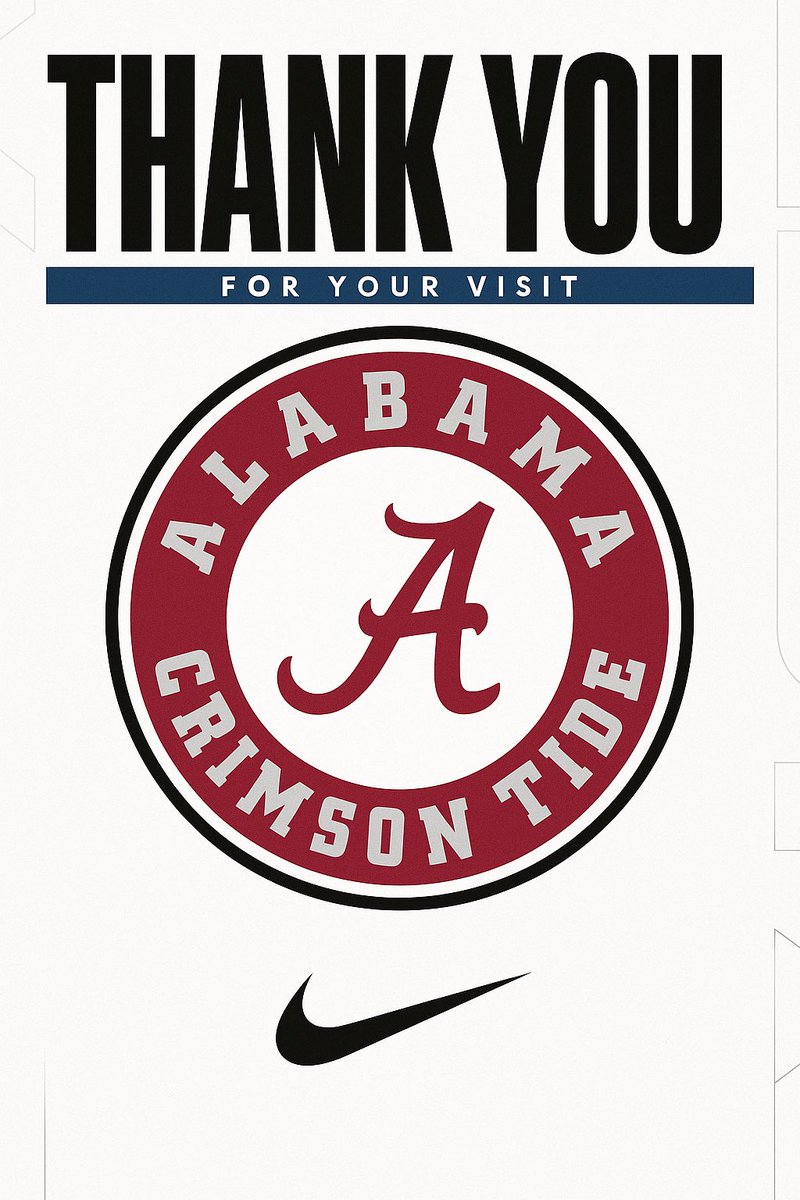Coach🅱️Howell🏁 (@chewhoopz) on Twitter photo Thank you to the University of Alabama for stopping by Blake High School today!
#WeAreBlake🐾 Thank you to the University of Alabama for stopping by Blake High School today!
#WeAreBlake🐾