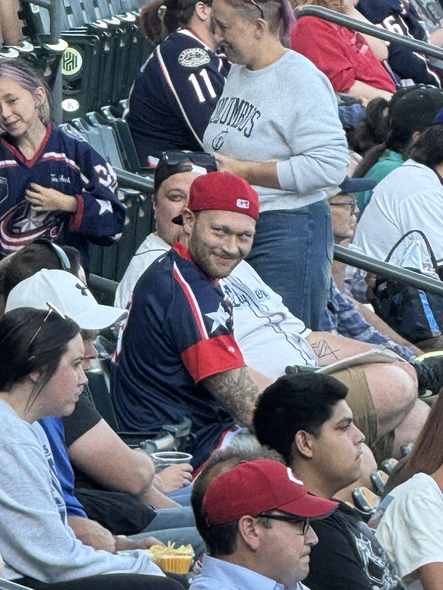 This dude don’t look so tough lol!  He’s our tough guy 👊🏻 #CBJ