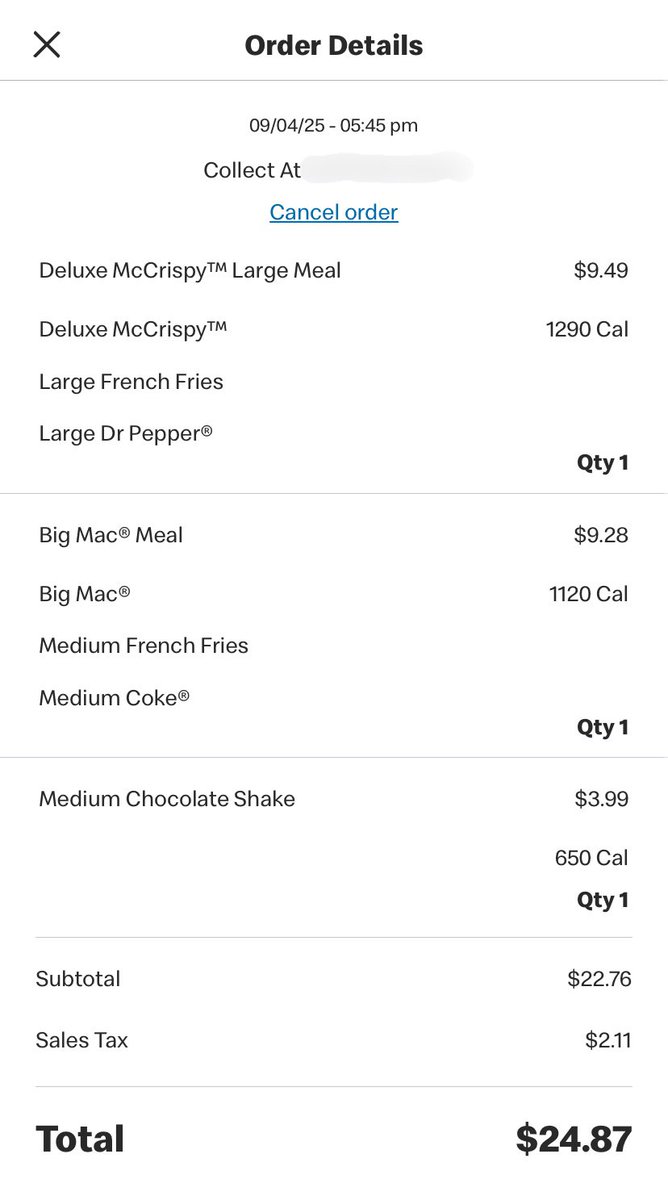 ✨Reimbursement Opportunity✨
$25 for the McDonald’s I just ordered me and my friend.