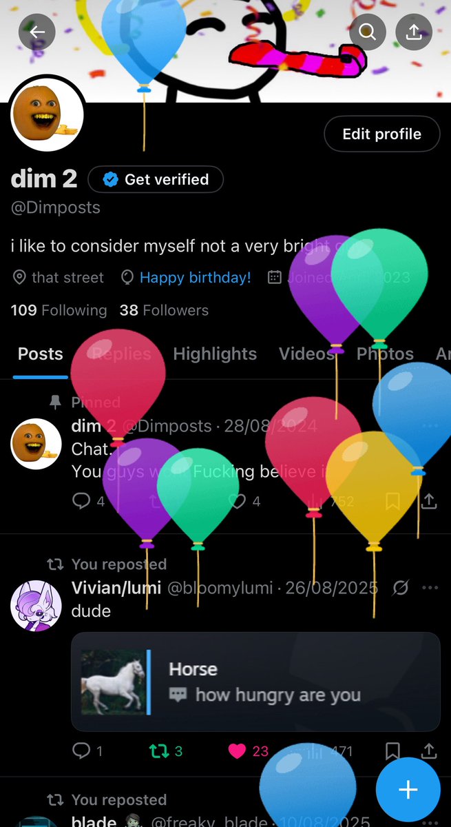 Dimposts's tweet image. today is le balloon day..