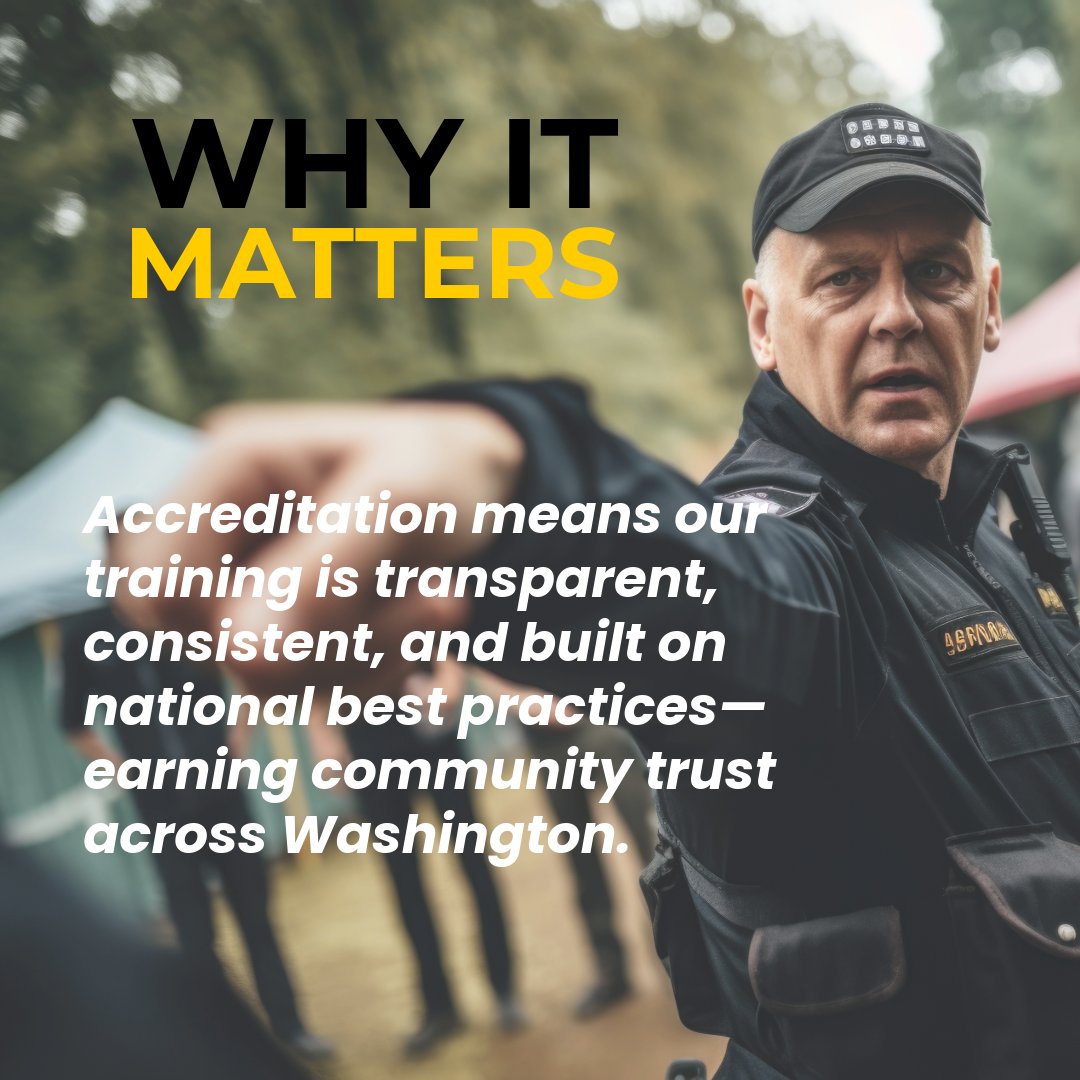 WSCJTC's tweet image. WSCJTC = highest accreditation score in the nation.

Next up:
🔹 Accreditation for our regional academies
🔹 Certification of our BLEA curriculum
Accredited today. Stronger tomorrow.
🔗 bit.ly/4gj7f1N
#WSCJTC #TrainingTheBest #PublicSafety #IADLEST