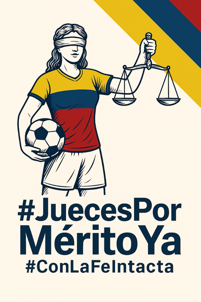 davidacvd's tweet photo. Hoy #ConLaFeIntacta por la Selección Colombia! Pero también #ConLaFeIntacta en los Jueces y Magistrados de nuestro país serán nombrados por mérito

La #Convocatoria27 ya cumple 7 años. #JuecesPorMéritoYa Colombia merece que la justicia esté a cargo de quienes accedan por mérito. https://t.co/MgbA9drq9u