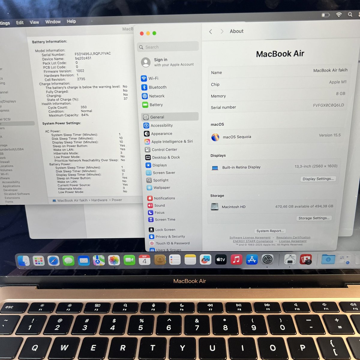 ramus_onos's tweet photo. wts lfb Macbook Air M1 2020
•Rose Gold
•⁠8/512 gb
•CC: 350, BH: 84%
•⁠no issues, Fungsi semua normal
•⁠Kelengkapan Fullset (Box, Macbook &amp; Charger) cod Jaktim, Jaksel dm or rep if u interested !
#zonauang
#zonajajan
#wts https://t.co/yiEw723k5Z