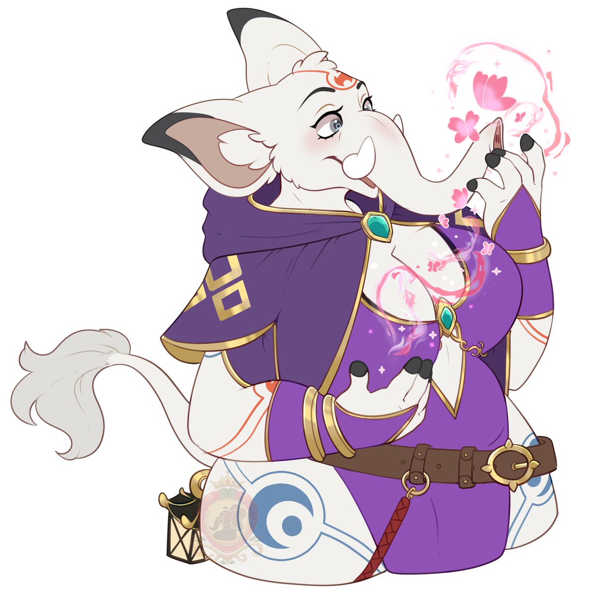 Finished Elephantify your oc commission for <a href="/DeerTuned/">DTunedDeer</a> ! 💜🐘