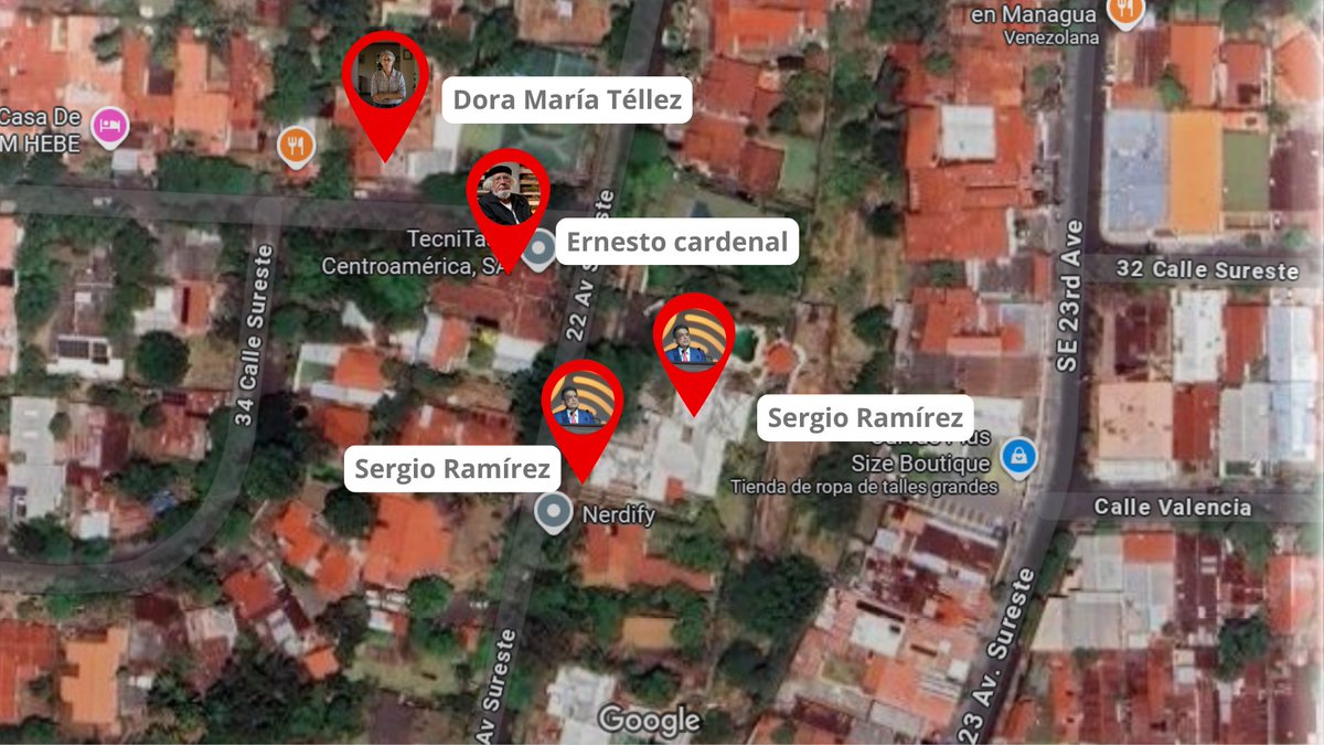 nicaraguainvest's tweet image. #EnFotos 📸 Estas son las residencias robadas por tres célebres sandinistas.
👉 Sergio Ramírez
👉 Ernesto Cardenal
👉 Dora María Téllez
🔗 Más información acortar.link/VPWudZ