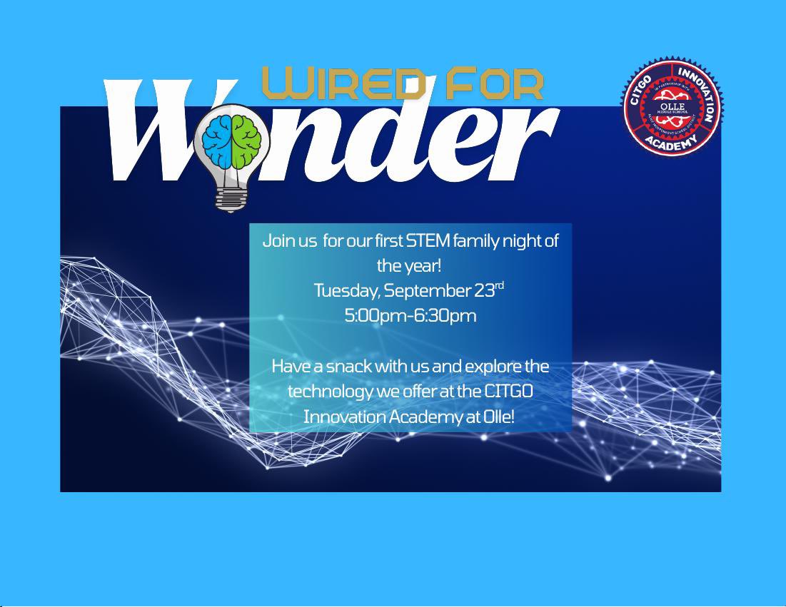 CITGOiaOLLE's tweet image. Mark your calendars, CITGO Innovation Academy will be kicking-off the school year with an evening of engaging technology for the entire family.  This event you do not want to miss!
@OlleMightyOwls 
@poullard_colina 
@AliefScience 
@AliefTech