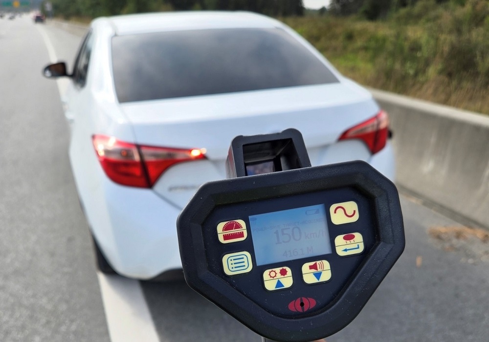 “Hey man it’s my sister’s car…” This “N” driver was clocked doing 150 km/h in a 70 zone on Hwy #91 near the Alex Fraser Bridge. A $483 ticket, 3 years of high-risk premiums, and the cost of the impound. All in? Over $2,500 for the driver (and his sister)