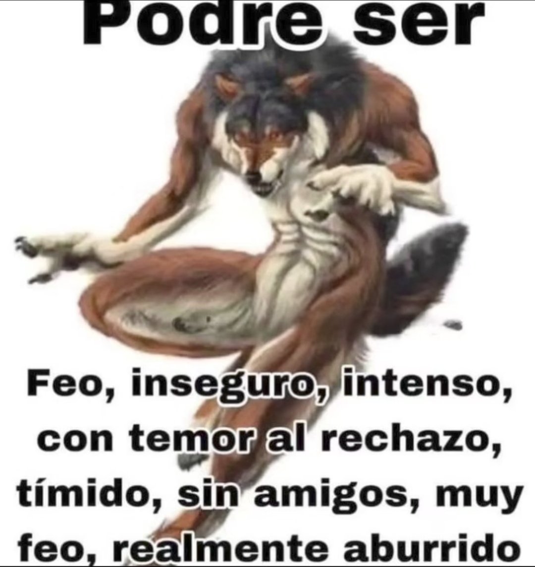 Y ya.
No hay peros