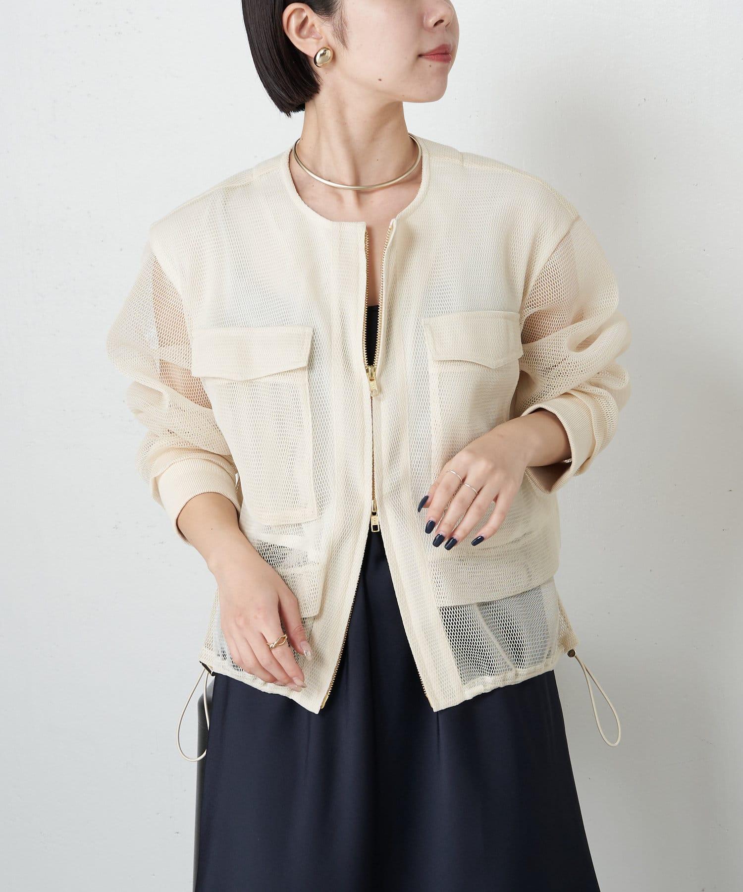 メッシュヘムブルゾン レイヤード 裏メッシュブルゾン（男女兼用）の通販-オリジナル/オーダー