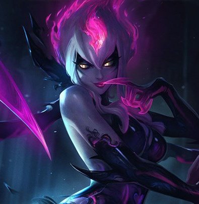 acervoevelynn's tweet photo. CURIOSIDADE: Evelynn poderia ser uma das junglers mais fortes do jogo caso sua camuflagem tivesse o range da do Teemo e seu R tivesse execute igual ao do Pyke https://t.co/1jZnAewvVs