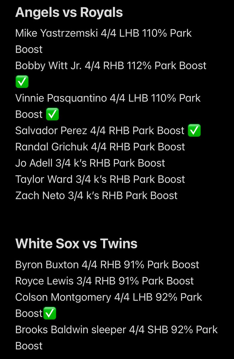 CrucialPicksLLC's tweet photo. The rest of tonight’s CrucialPicks Hitlist 🔥

Join the Cru.

#CrucialPicks #CrucialPicksHitlist #JoinTheCru #TheCruPod #CruTalk
#MLB #Baseball #Homerun #Dingers #MLBPicks #FreePicks
#MLBBetting #BaseballBets #SportsBetting #GoingYard https://t.co/TRCTqgEVPb