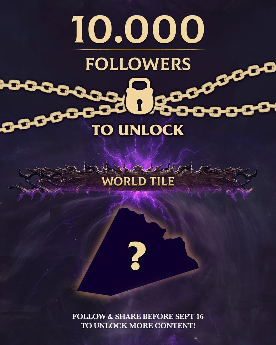 Joan D'Arc is unlocked! Thanks for 8,000 followers

Next goals:
9k → 10 Void Rift Cards
10k → New World Tile

Follow us on Gamefound &amp; help unlock more before Sept 16!

🔗 gamefound.com/en/projects/dr…

#SpellriftLegends #BoardGames #Gamefound