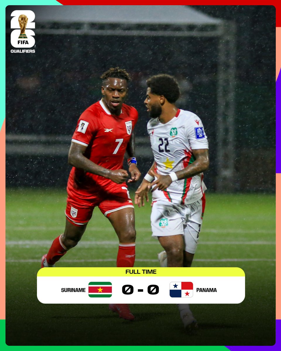 🤝 Suriname &amp; Panama split the points in <a href="/Concacaf/">Concacaf</a> World Cup qualifying. 

#FIFAWorldCup