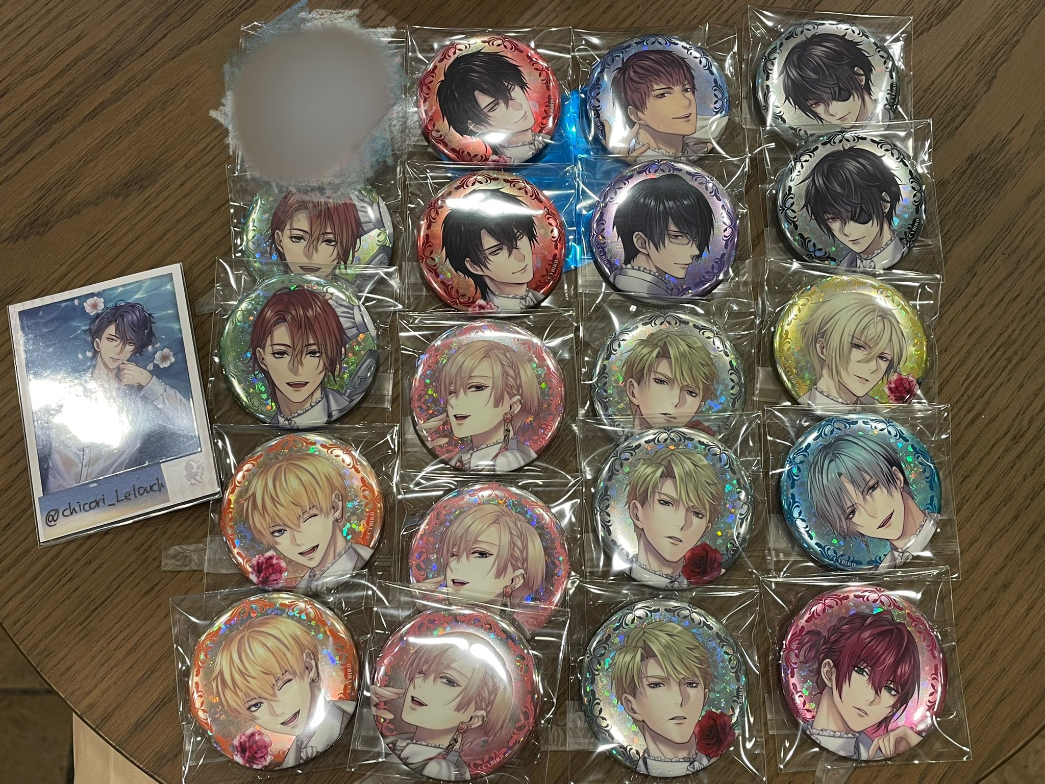 イケメン王子 クラヴィス JOL 缶バッジ35個セット イケメン王子 ギルベルト AGF 缶バッジ40点